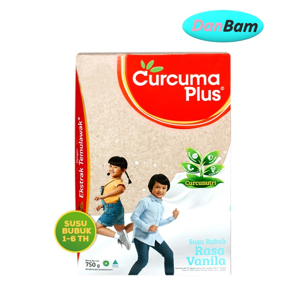 Curcuma Plus Susu Bubuk Anak - Vanilla 750gr (1 - 6 Tahun) 750 gr