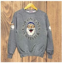 Crewneck second vtg Captain Santa