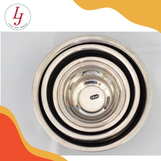 Baskom / Waskom Stainless Steel 16cm Vavinci