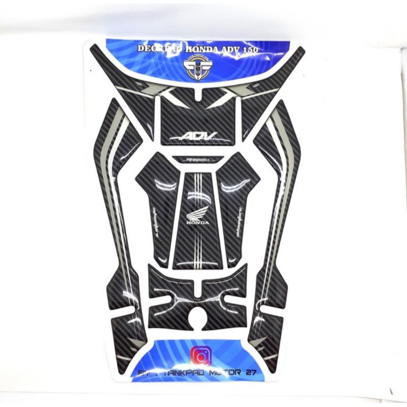 Sticker stiker Tankpad Deck pad  Resin timbul  Honda ADV 150