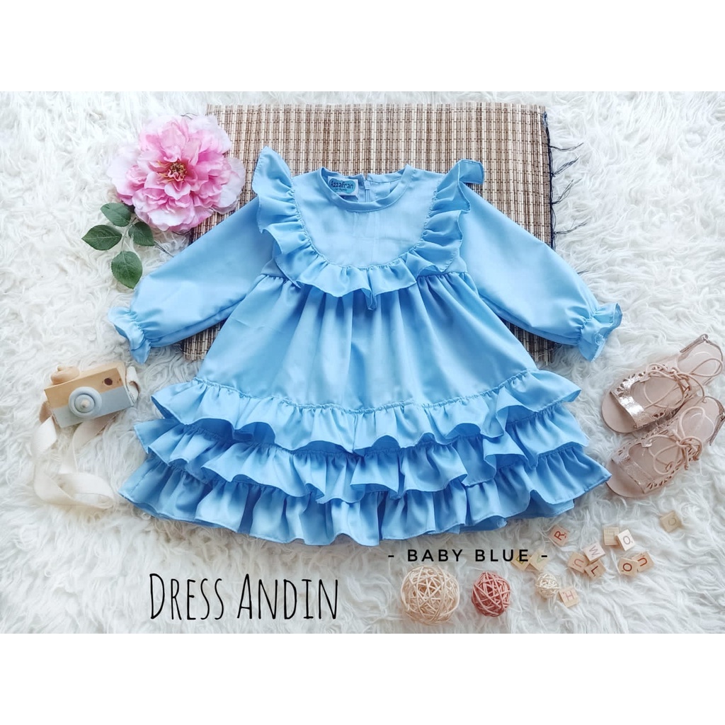Dress Andin | Dress Anak Perempuan | Dress Dewasa | Baju Katun Toyobo Couple | Baju Unik