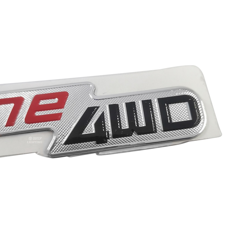 1pc Stiker Emblem Logo 4WD Bahan ABS Untuk Bagasi Belakang Mobil