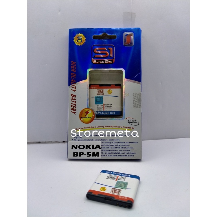 Baterai Original Battery Nokia BP-5M/3220/3230/6070 Batre Super One Baterai Double Power