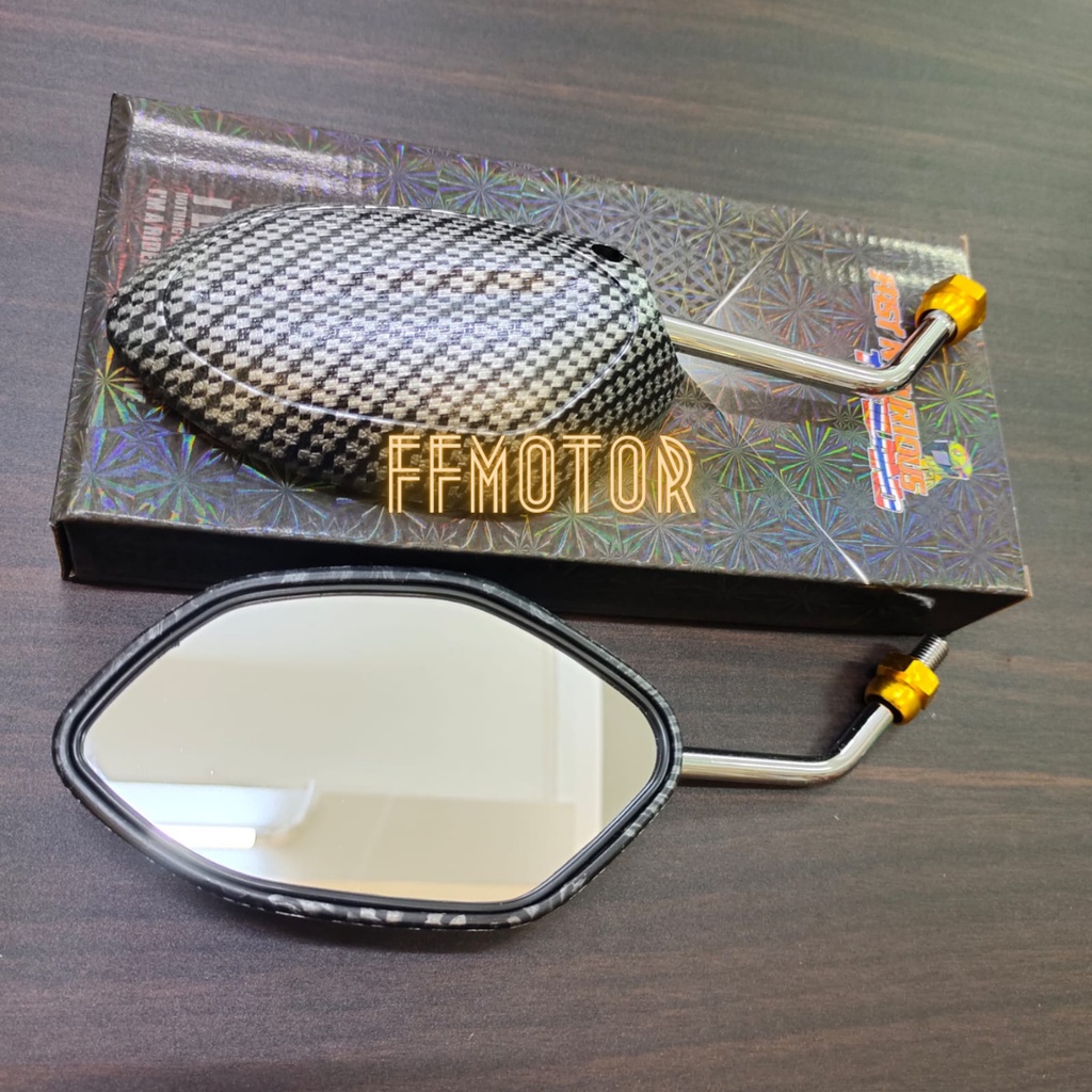 Spion Carbon Chrome Beat Drat Honda / Spion Karbon Chrome Beat Vario Scoopy Dll-4