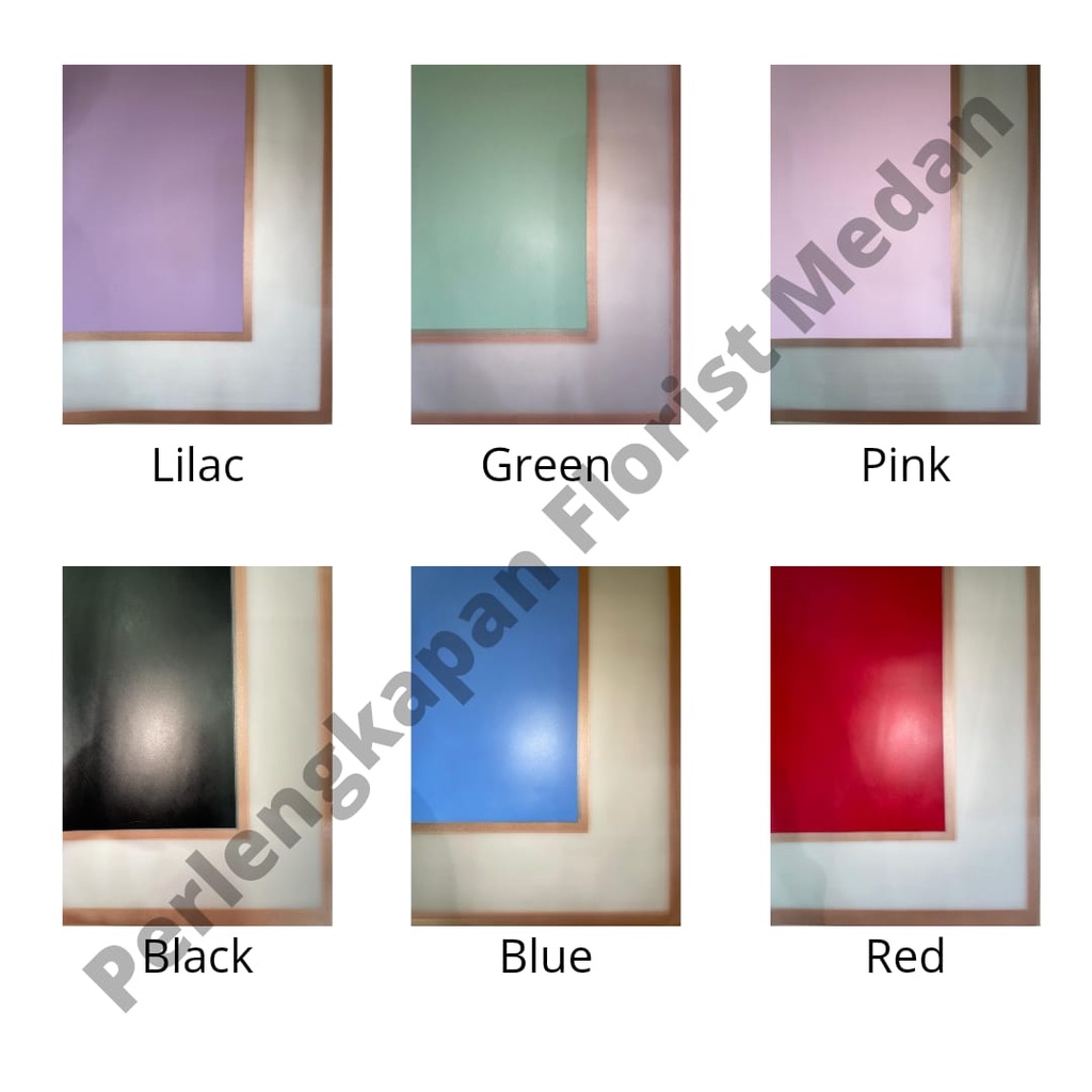 [ 1 Lembar ] Wrapping Paper Cellophane Wide Frame Semi Transparent Flower / Kertas Buket Bunga Semi 