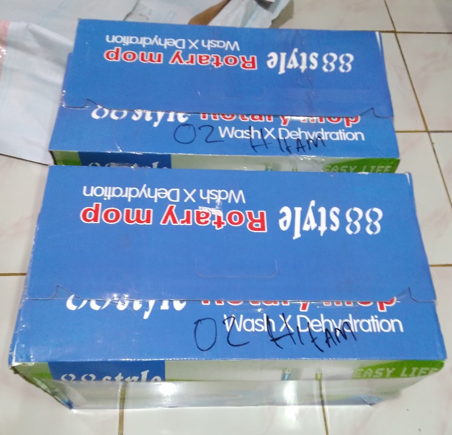 Bayar Ditempat-spin Mop Stainless Steel/kain Pel Praktis Tanpa Peres Tinggal Puter Naik Turun-murah