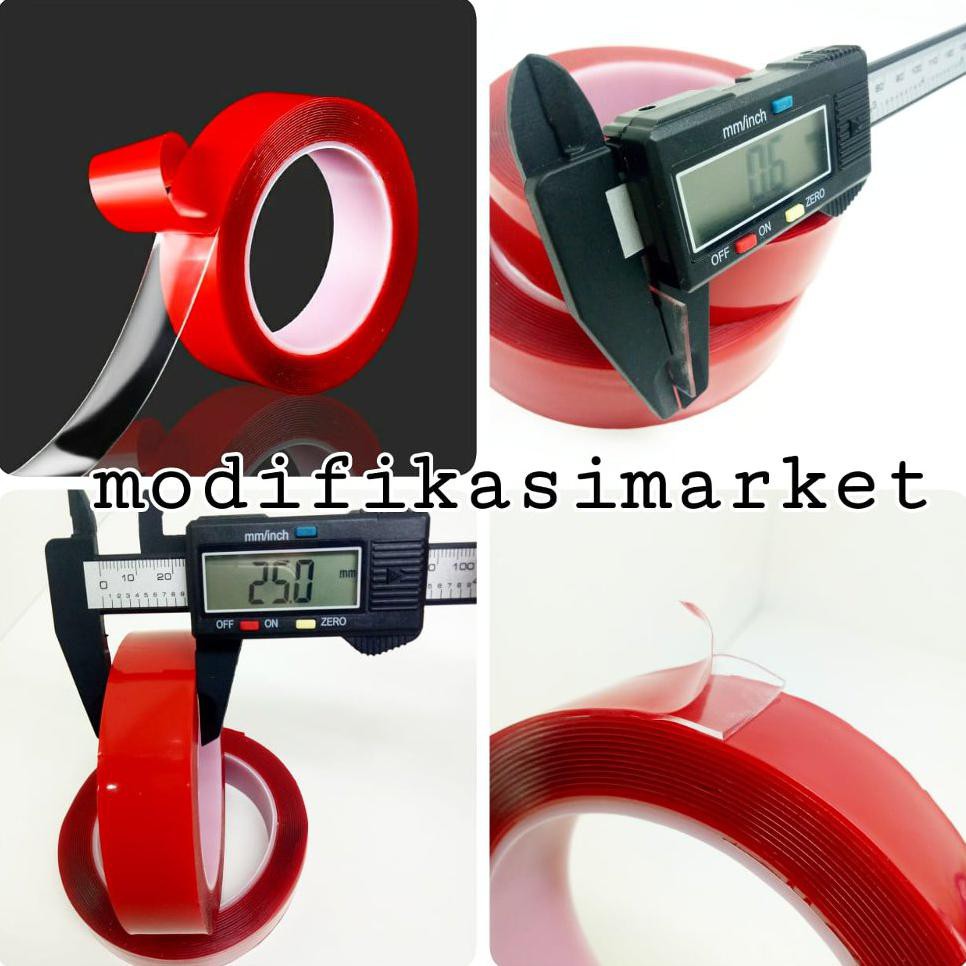 

0507E Double Tape Perekat 3M Bening Transparan Vhb 25Mm X 4.5 Meter High Quality Nicebuy