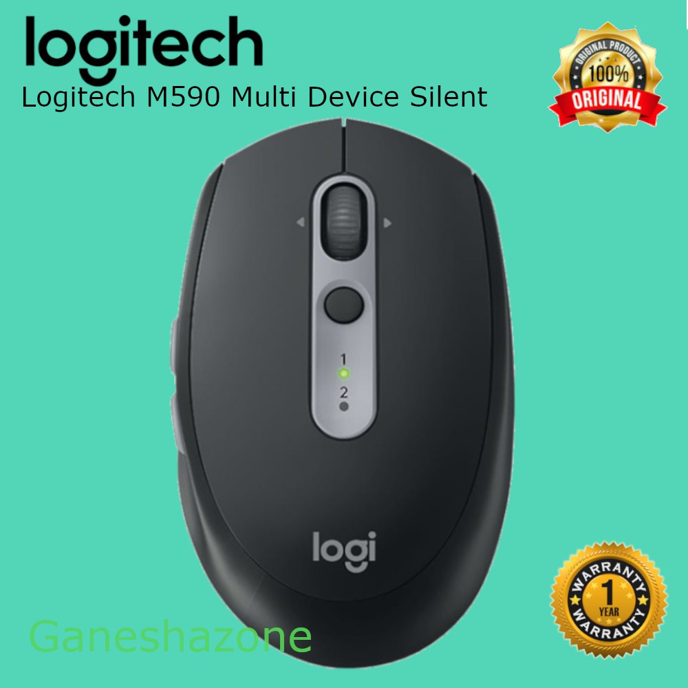Logitech M590 Multi Device Silent Mouse Black - M590 Bluetooth Mouse