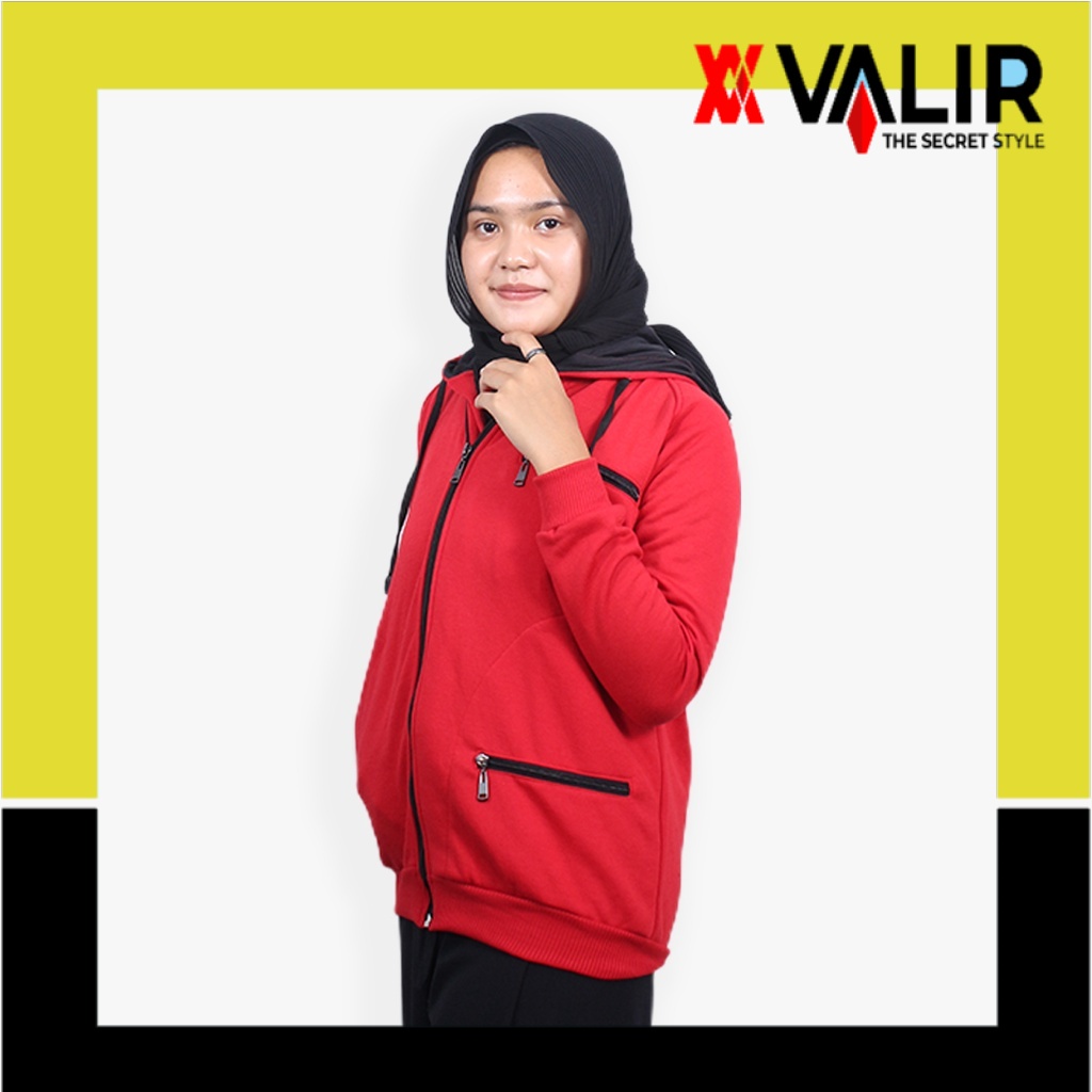 Jaket Hoodie Cewek bukan Valir Annabel jaket hoodie