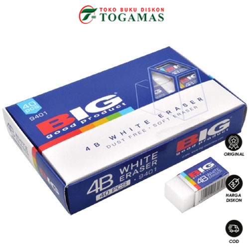 

READY STOCK !! ERASER B-24 BIG HITAM/PUTIH BESAR