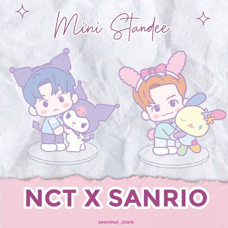 TERMURAH!!! MINI STANDEE / STANDEE ACRYLIC / STANDEE AKRILIK NCT X SANRIO