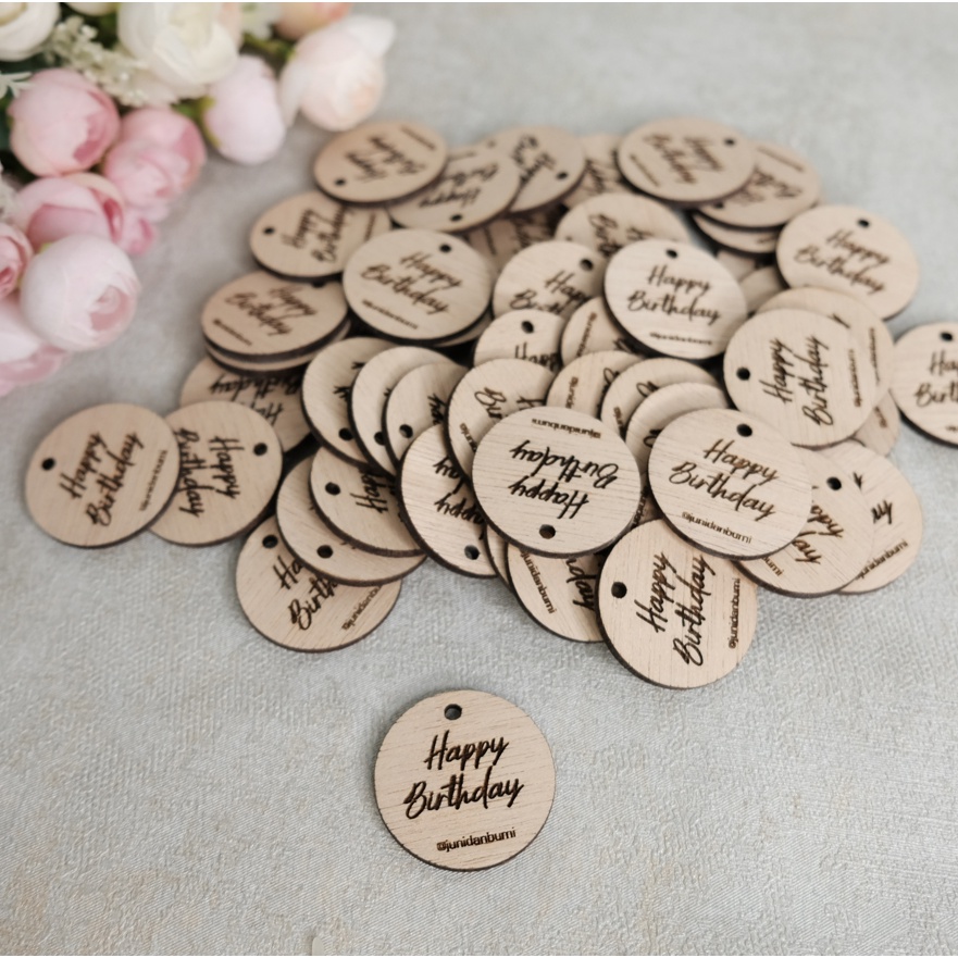 Wooden Custom Logo Hang Tag