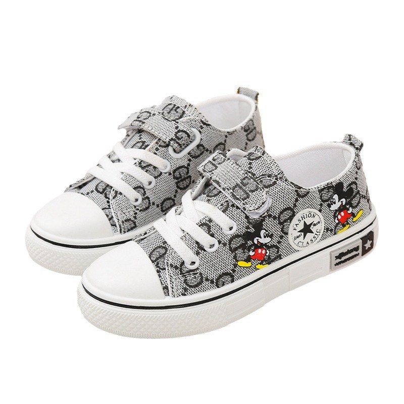 Sepatu Sneaker Anak Motif | Sepatu Anak | Casual Guci Mickey