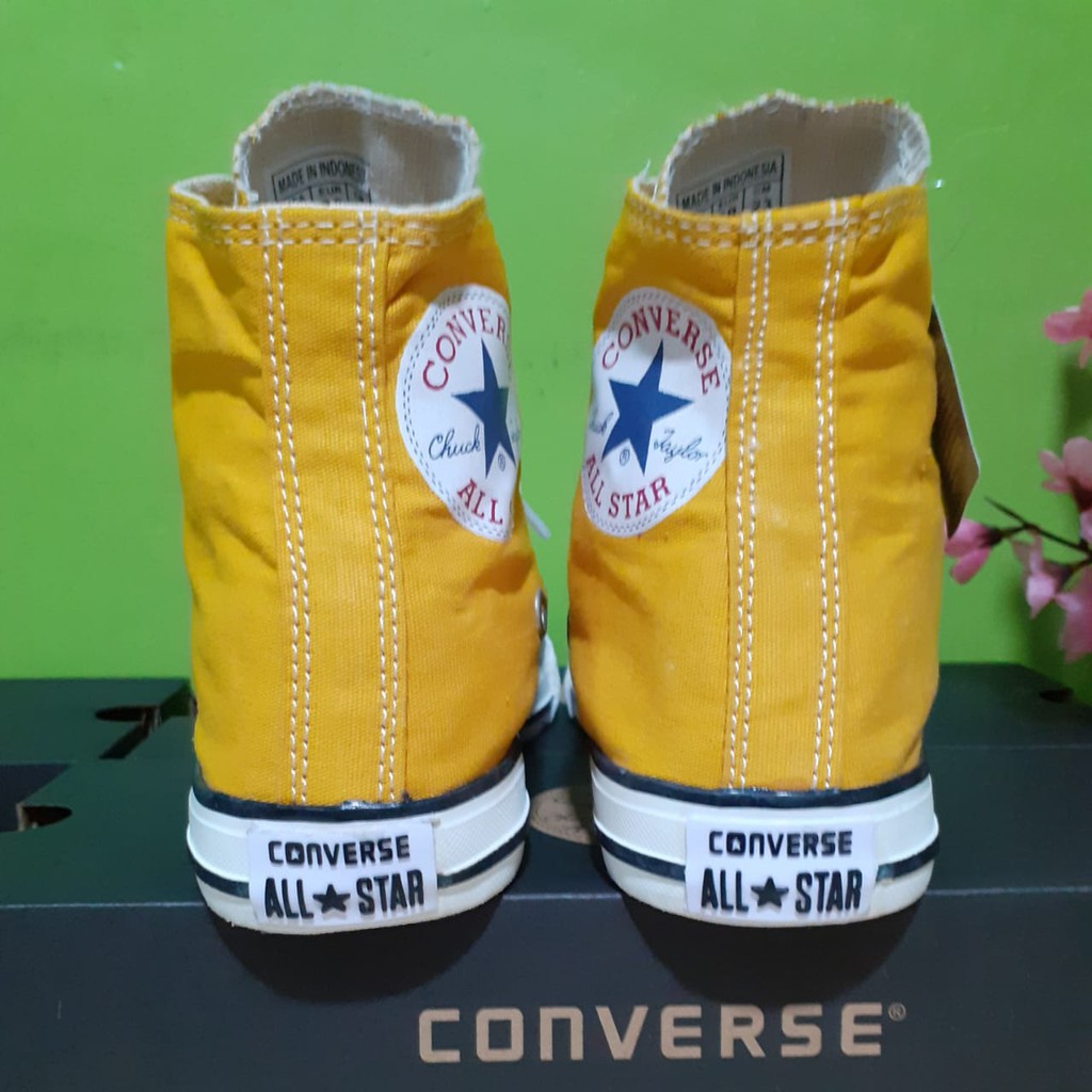 Sepatu Convers All_Star Kuning Tinggi/Boot The Best Quality sun flower hight