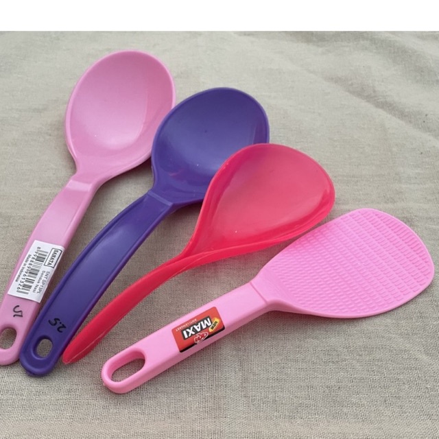 Aneka Centong Entong Nasi Plastik Pelangi Maxi Sanata LS Murah