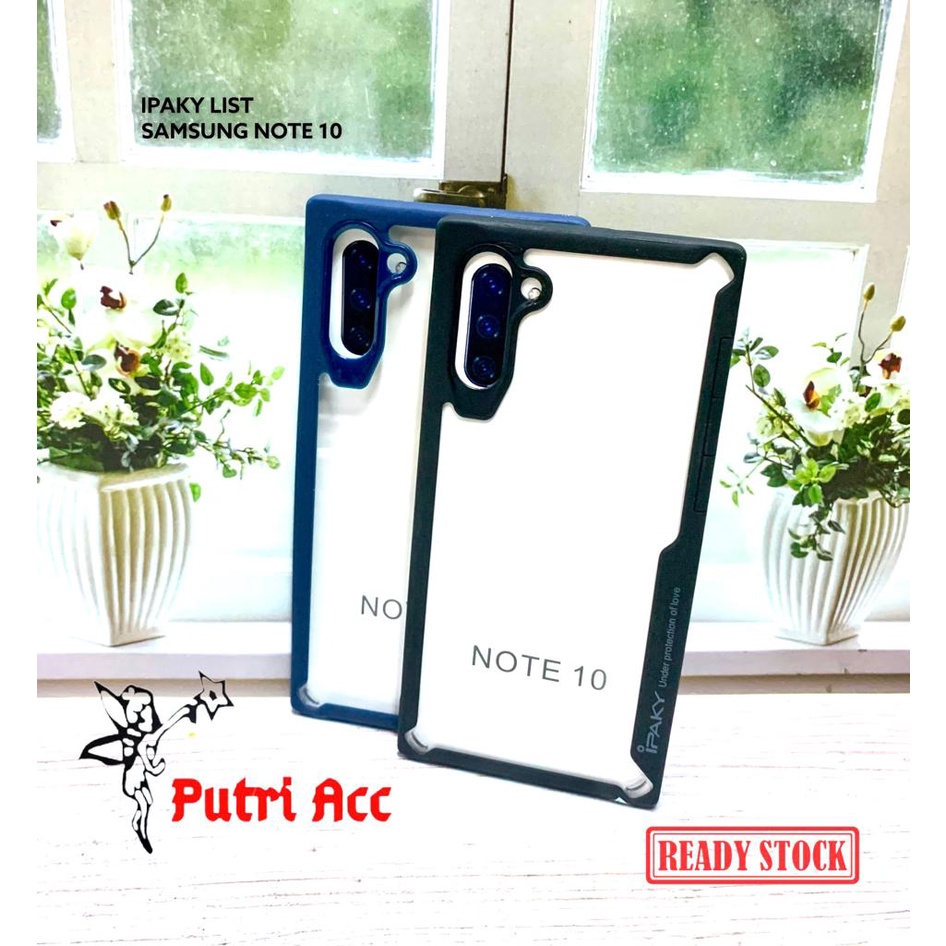 SAMSUNG GALAXY NOTE 10 IPAKY CASE LIST BLACK BACKCASE