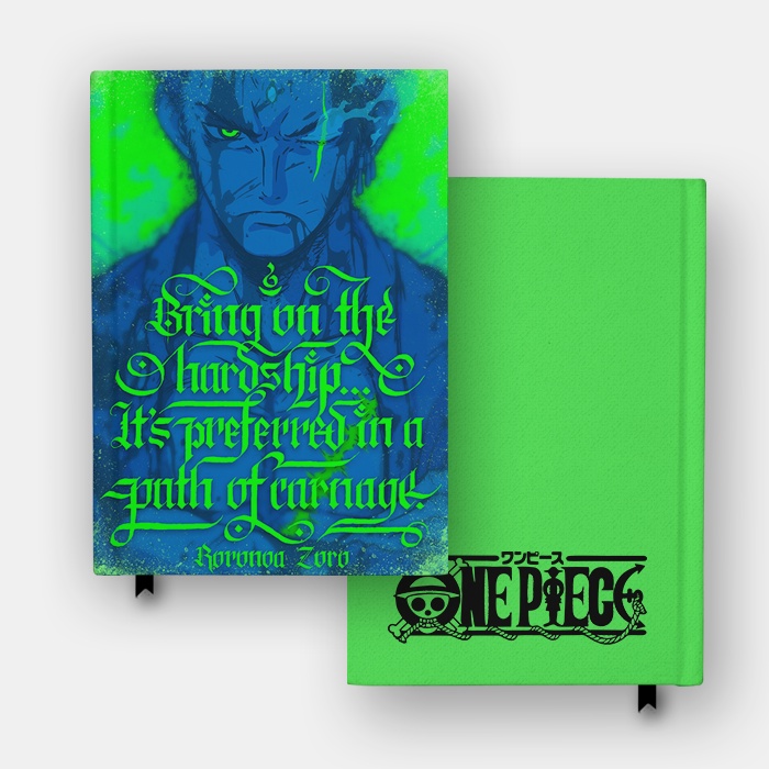 

Notebook Zoro Hardship One Piece Anime Cosplay Buku Tulis Hardcover Agenda Jurnal Diary Custom