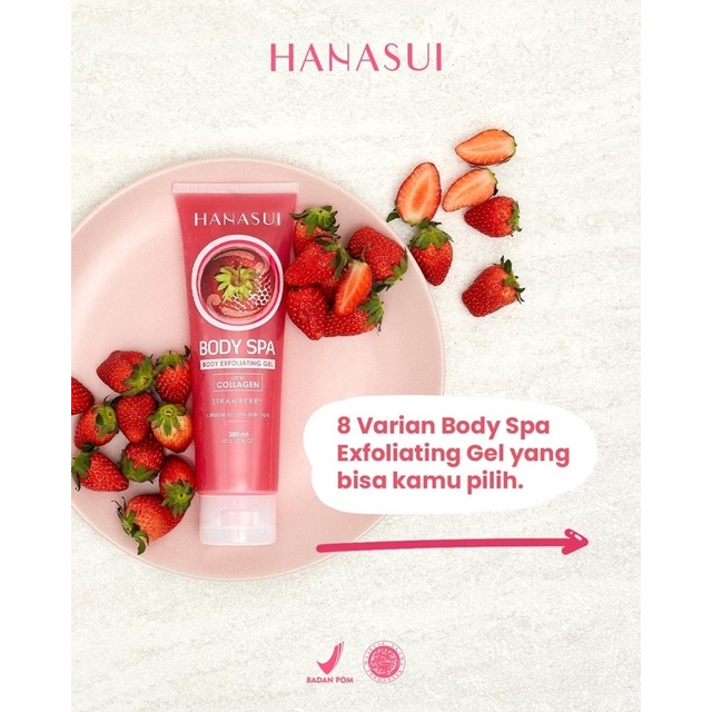 HANASUI Body Spa Exfoliating Gel with Collagen 300ml