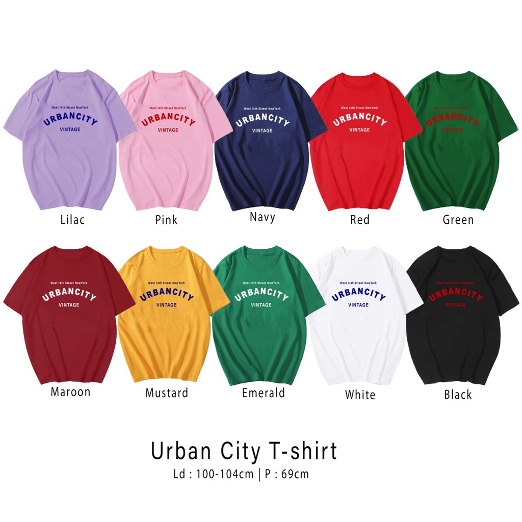 URBANCITY / TERMURAH BAJU KAOS KATUN WANITA/ PRIA UNISEX LENGAN PENDEK / TUMBLR TEE /  OVERSIZE