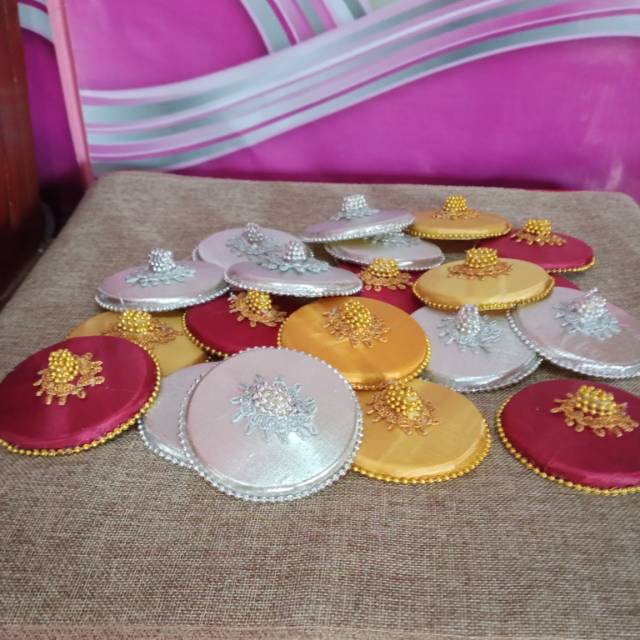 Tutup gelas hias monte per biji