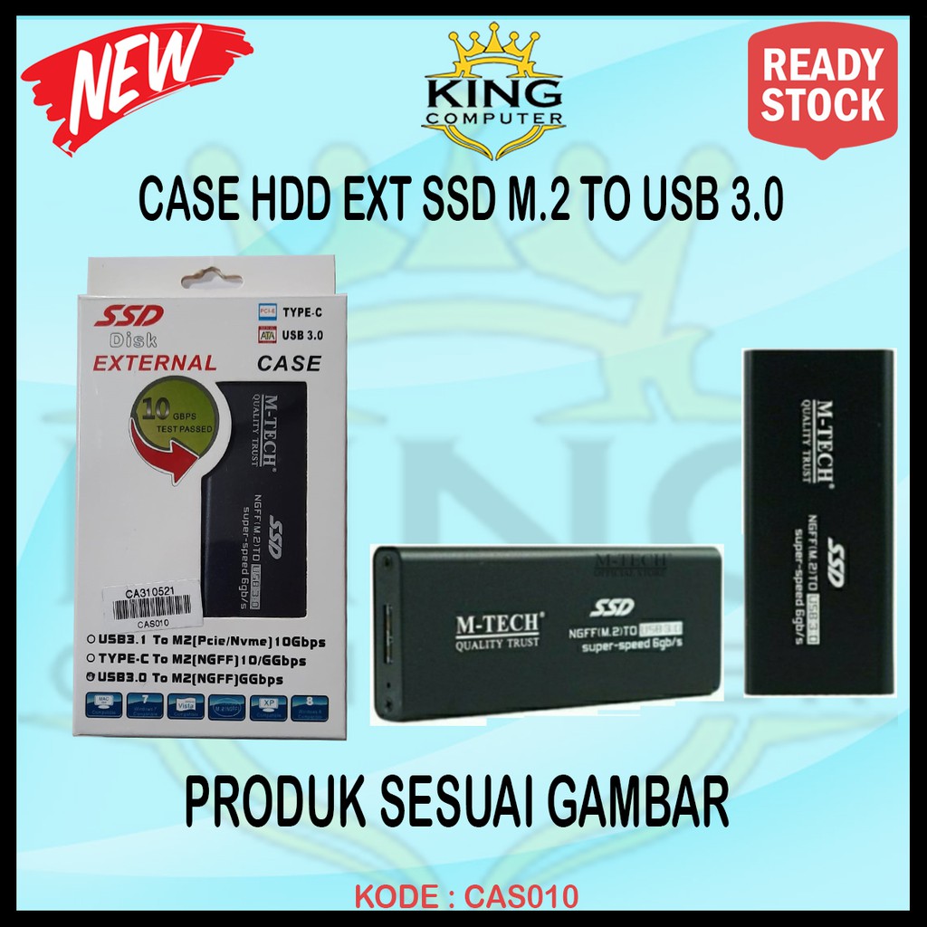 CASE CASING HDD EXTERNAL SSD M.2 TO SATA 3.0