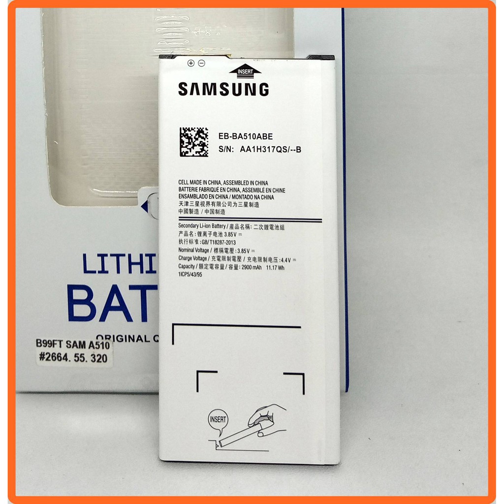 Baterai Batre Samsung A510 A5 2016 Standart Ori 99 FT Battery Samsung A510 Atau A5 2016