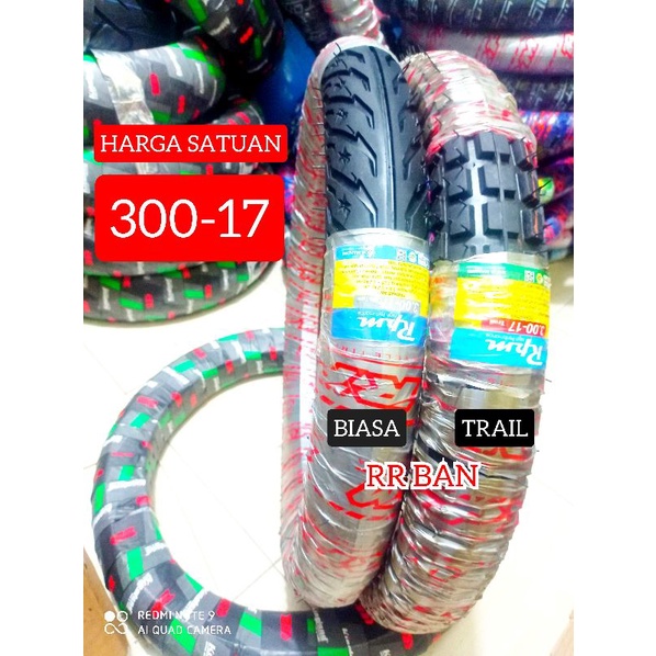 pilih salah satu ban motor bebek  rpm 300-17 biasa atau 300-17  trail ban honda supra revo satria ho