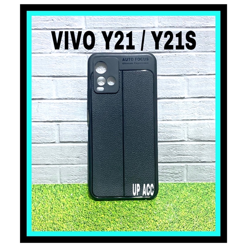 VIVO Y21 / Y21S Autofokus Kulit Jeruk / Auto Fokus Silikon Tpu Hitam Protector Kamera