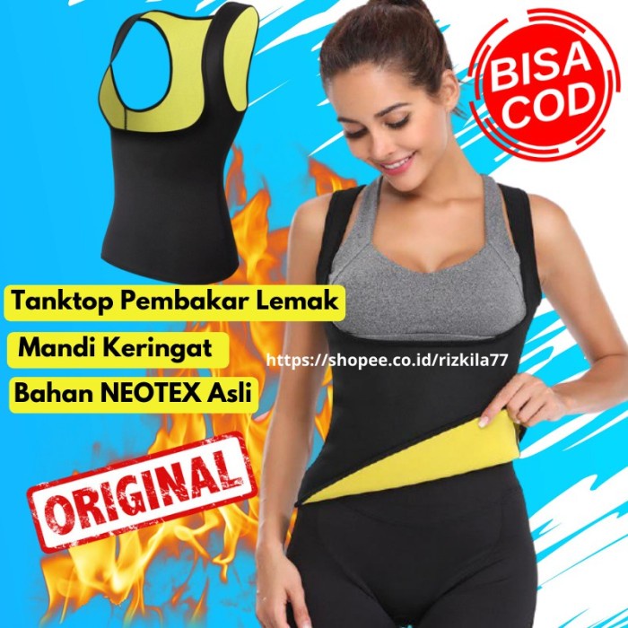 Korset Cewek Tubuh Alat Perut Pembakar Wanita Lemak Pengecil Tanktop P