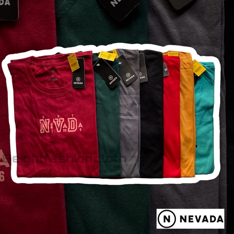 KAOS COWOK NEVADA LENGAN PENDEK PRIA BRANDED MATAHARI