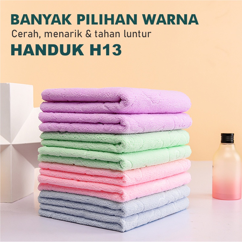 Handuk Mandi Handuk Bayi Handuk Dewasa Handuk Besar Bulu Lembut Ukuran 70x140cm H13 Handuk banyak Pilihan warna