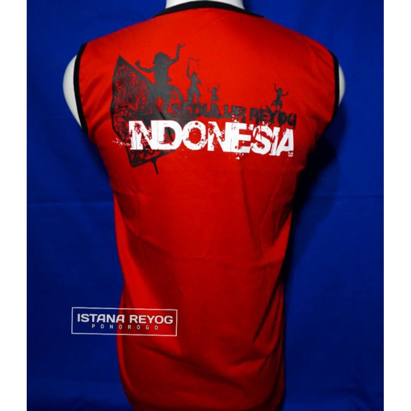 KAOS BUDAYA SINGLET BARONG TERLARIS ORIGINAL PONOROGO JIEGEX ST BR003 MERAH
