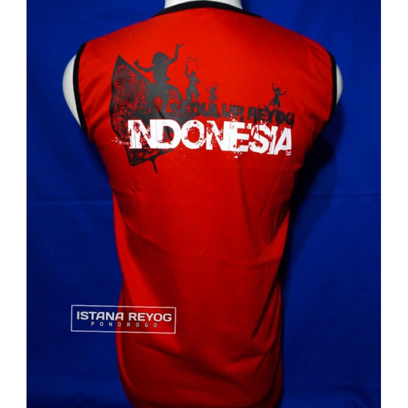 KAOS BUDAYA SINGLET BARONG TERLARIS ORIGINAL PONOROGO JIEGEX ST BR003 MERAH