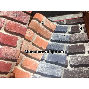 Wallpaper Dinding Batu Bata Merah   Abu