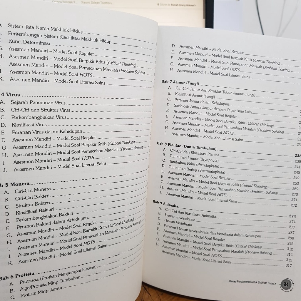 BUKU BIOLOGI FUNDAMENTAL 1000+ BANK SOAL SMA/MA KELAS X - YRAMA WIDYA-2