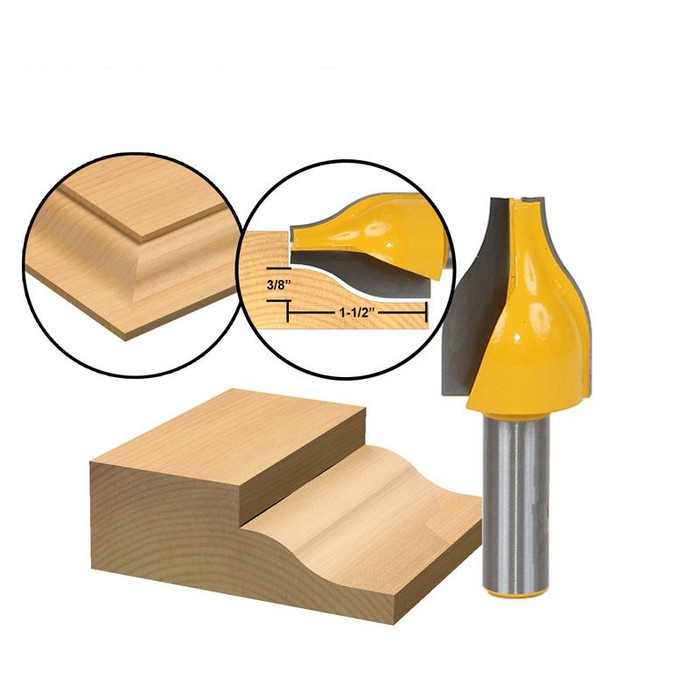 Mata Profil Kayu Ogee -1/2" Vertical Panel Raised Door Mata Router Bit Profil Pintu