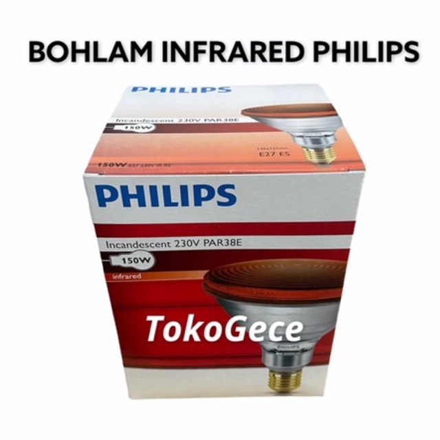 bohlam infrared philips 230 watt / bohlam terapi philips / bohlam infrared philips / bohlam terapi i
