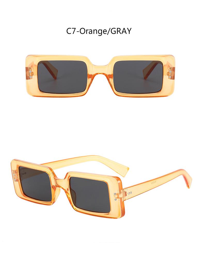 2021 new square ins trend European and American fashion small frame men's and women's sunglasses