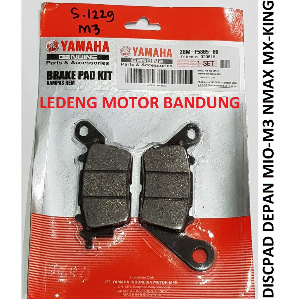 Nmax Disc Pad Kampas Rem Depan Cakram New Mio M3 MX King Original 2BM
