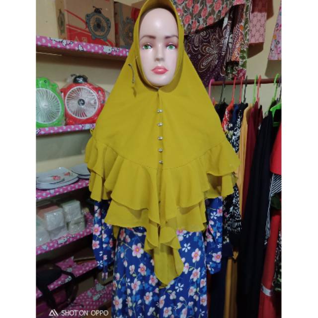 khimar jumbo 2 layer