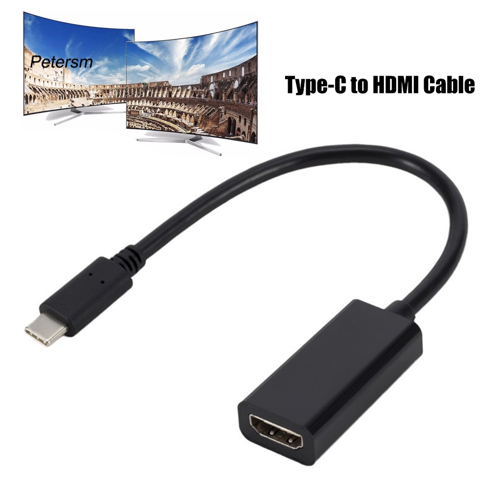 Kabel Adapter Hd 4k 60hz Usb 3.1 Tipe C Ke Hdmi Untuk Tv Monitor Proyektor