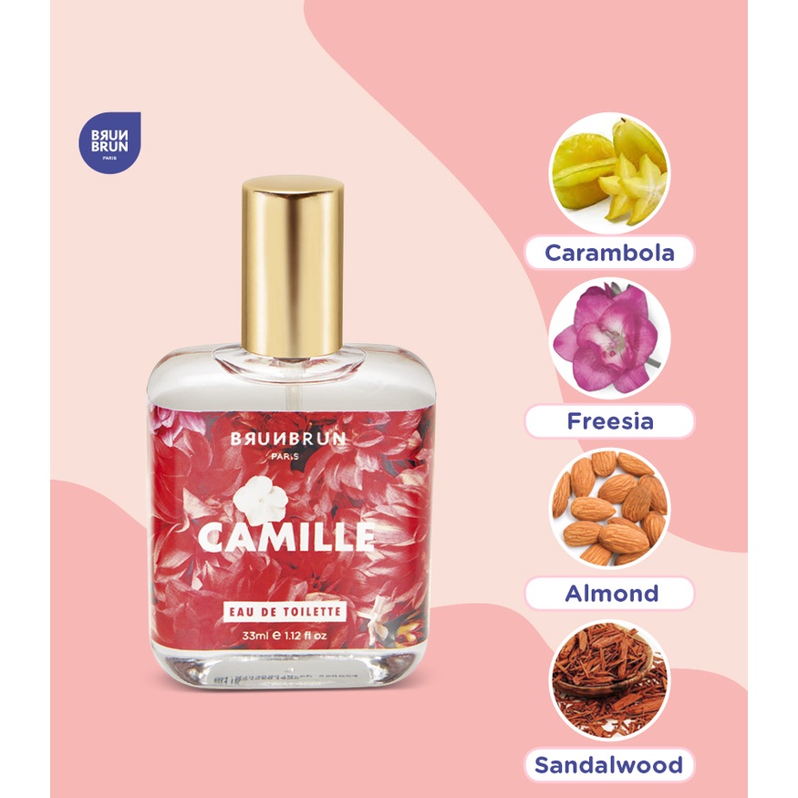 PARFUM WANITA BRUNBRUN PARIS CAMILLE EAU DE TOILETTE 33ML ORIGINAL
