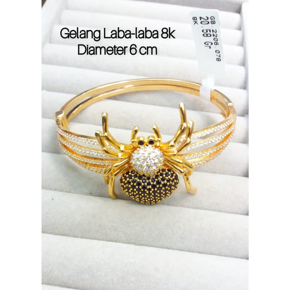 Gelang emas asli model laba laba kadar 375/8karat termurah fashion endolita