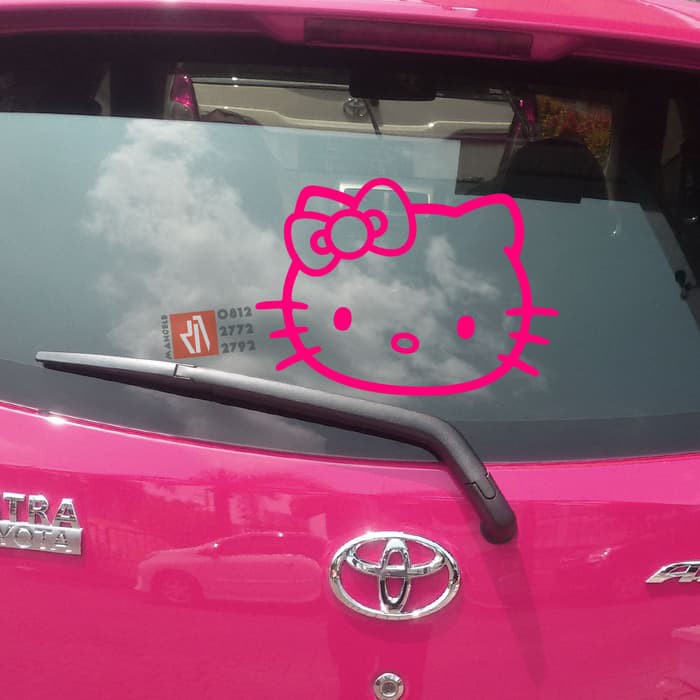 Hot Sale Stiker Mobil Hello Kitty Body Kaca Keren Murah Unik Lucu