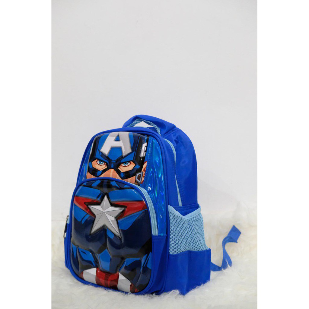 tas sekolah anak 3D SD super hero import
