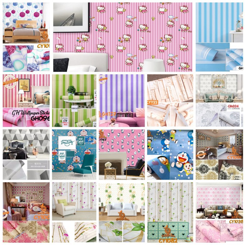 PROMO WALLPAPER DINDING 45CM X 10M / WALLPAPER DINDING MURAH 