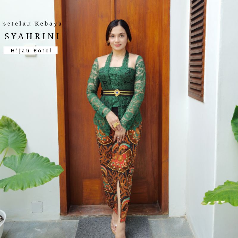 Setelan Kebaya Kutubaru Modifikasi Lengan Panjang Malika