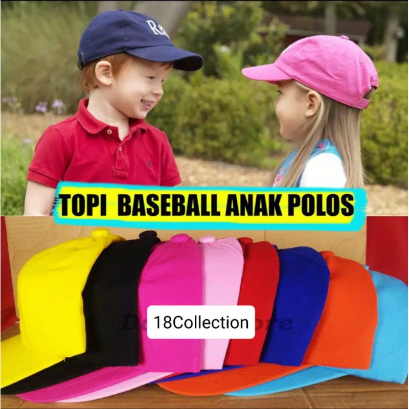 [Best Seller] Topi Polos Anak Pria Wanita Bisa Pakai