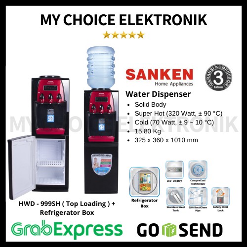 Sanken Dispenser-HWD 999 SH + KULKAS (bawah)