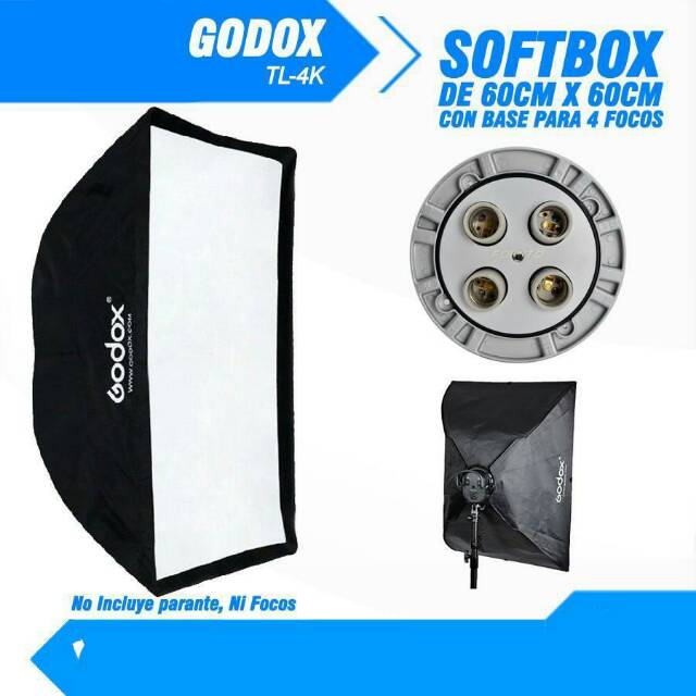 Softbox Godox 60 Kali 60 Plus Godox Tl 4 Lamp Holder E27 4 Socket